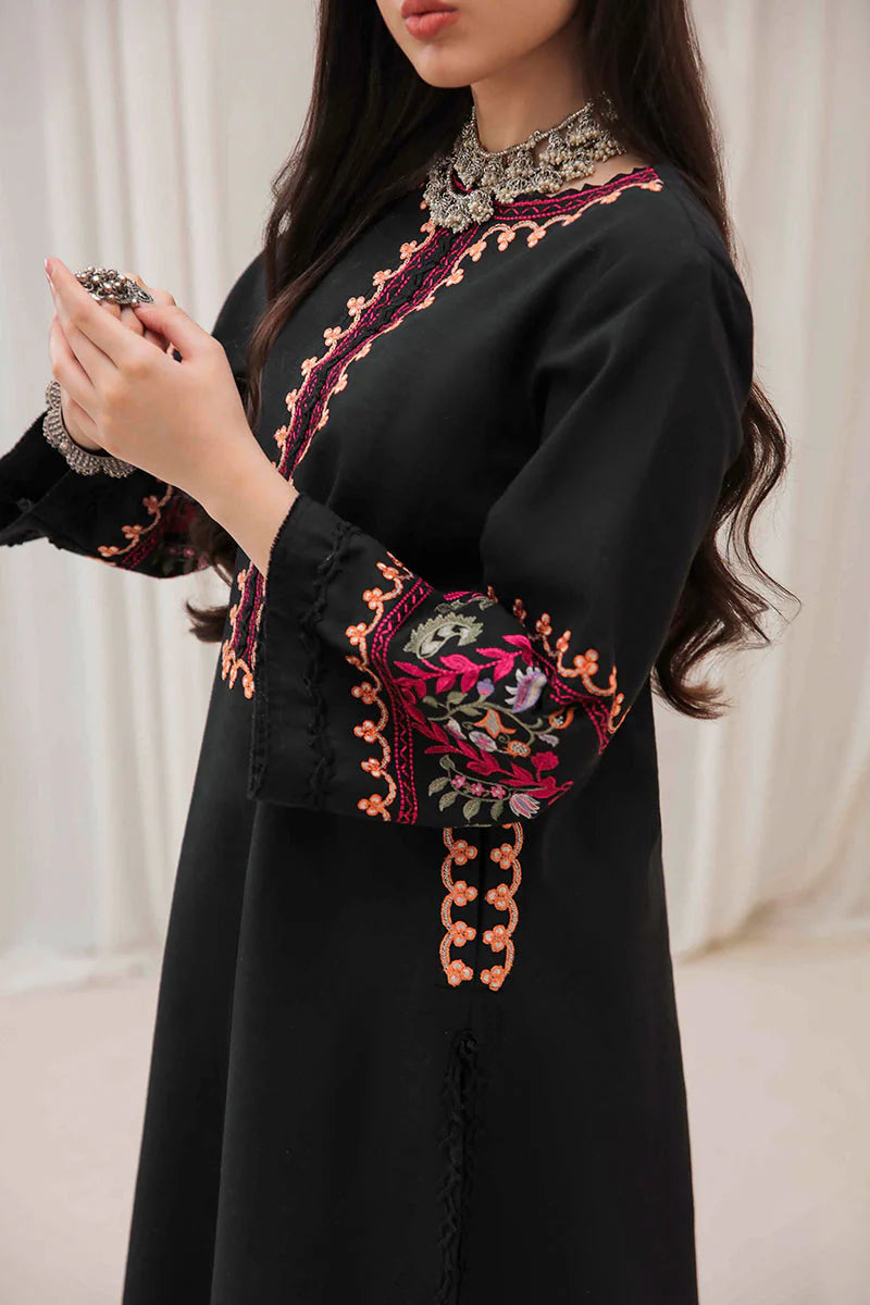 WINTER-2PC DHANAK EMBROIDERED SHIRT & EMBROIDERED TROUSER-112