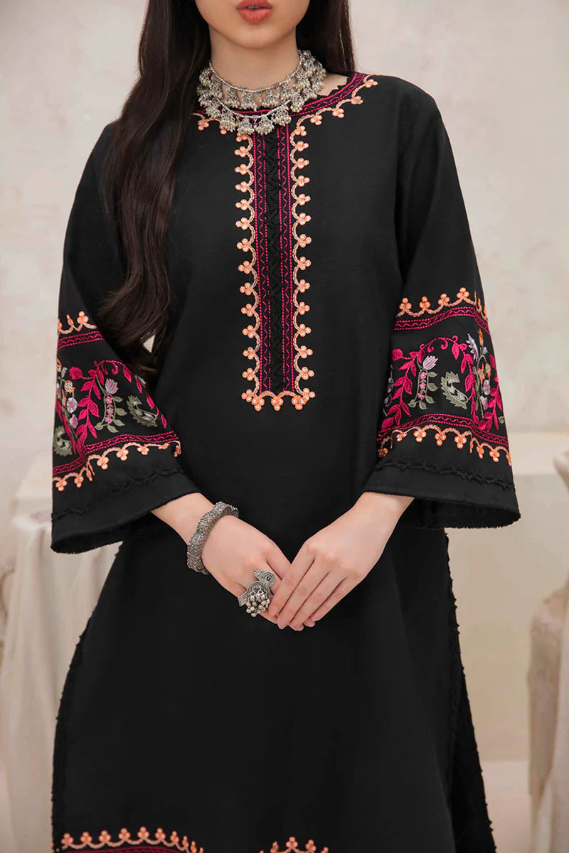 WINTER-2PC DHANAK EMBROIDERED SHIRT & EMBROIDERED TROUSER-112