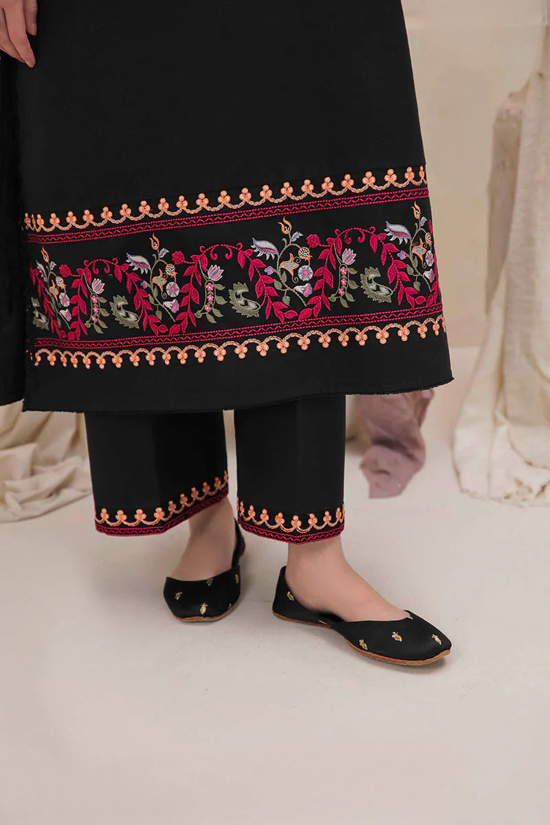 WINTER-2PC DHANAK EMBROIDERED SHIRT & EMBROIDERED TROUSER-112