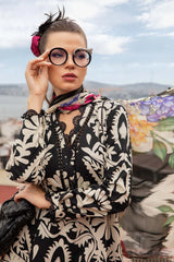 WINTER-3PC KHADDAR PRINTED EMB SHIRT WITH KHADDAR PRINTED DUPATTA AND PRINTED TROUSER-2629