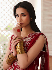 SUMMER-3PC LAWN EMBROIDERED SHIRT WITH MONARK EMBROIDERED DUAPATTA AND TROUSER-3717