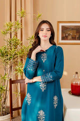 WINTER-2PC DHANAK SEQUIN EMBROIDRED SHIRT AND EMBROIDRED TROUSER-107