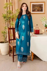 BATIK-2PC DHANAK SEQUIN EMBROIDRED SHIRT AND EMBROIDRED TROUSER-15061