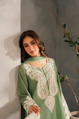 SUMMER-3PC LAWN EMBROIDERED SHIRT WITH BAMBER CHIFFON DUPATTA-4770
