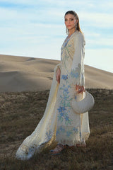 SUMMER-3PC LAWN CHIKANKAARI EMBROIDERED SHIRT WITH KHADDI NET EMBROIDERED DUPATTA AND TROUSER-4798