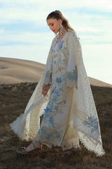 SUMMER-3PC LAWN CHIKANKAARI EMBROIDERED SHIRT WITH KHADDI NET EMBROIDERED DUPATTA AND TROUSER-4798