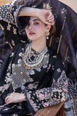 SUMMER-3PC LAWN EMBROIDERED SHIRT WITH CHIFFOON EMBROIDERED PRINT DUPATTA AND EMB TROUSER-4620