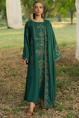 SUMMER-3PC LAWN EMBROIDERED SHIRT WITH LAWN EMBROIDERED DUPATTA AND TROUSER-3694