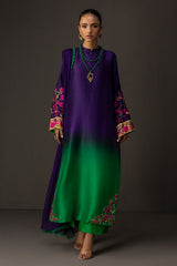 WINTER-3PC SHAMOZE SILK PRINTED EMB SHIRT WITH SOFT SILK PRINTED DUPATTA & TROUSER-1727