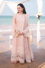 WINTER-3PC DHANAK EMBROIDERED SHIRT WITH KHAADI NET EMBROIDERED DUPATTA AND TROUSER _5125