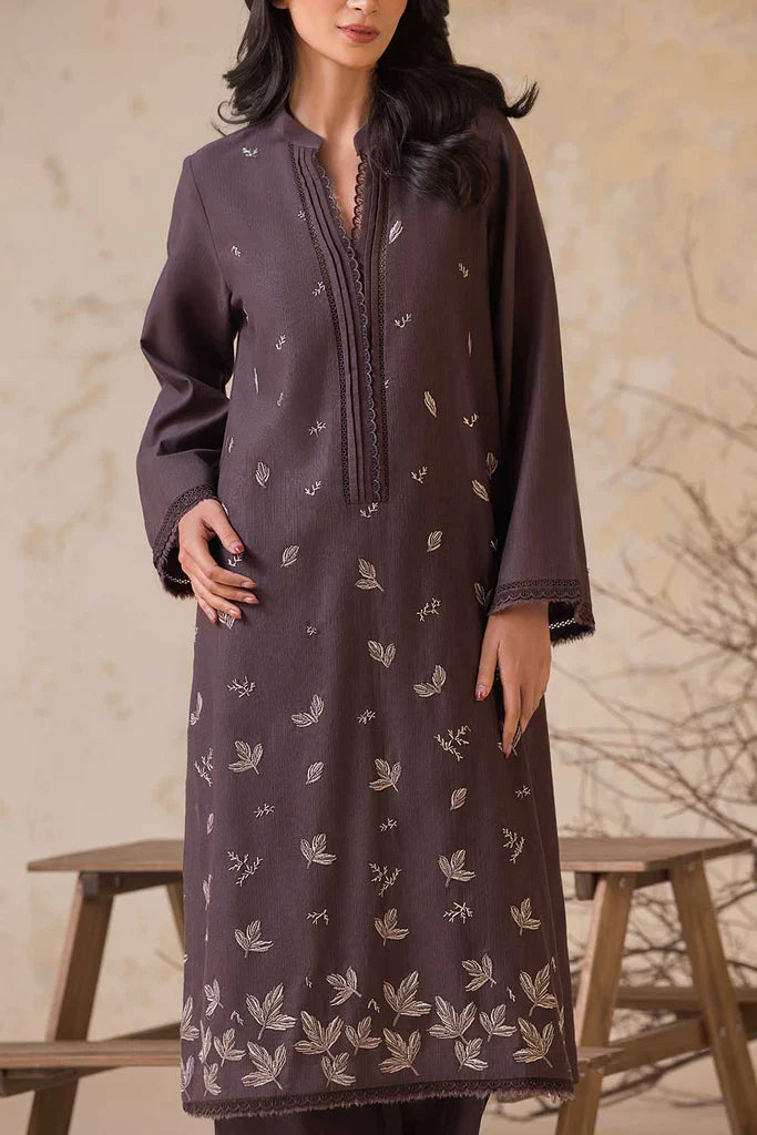 SUMMER-2PC LAWN EMBROIDERED SHIRT WITH LAWN EMBROIDERED SLEEVES-3474