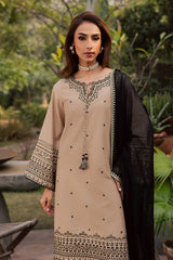 SUMMER-3PC LAWN EMBROIDERED SHIRT WITH CHIFFON EMBROIDERED DUPATTA AND EMB TROUSER-4765