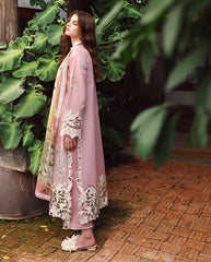 WINTER-3PC DHANAK EMBROIDERED SHIRT WITH WOOL PRINTED SHAWL AND TROUSER-5081