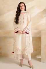 WINTER-3 PIECE DHANAK EMBROIDERED SHIRT WITH DHANAK EMBROIDERED SHAWL AND TROUSER-5232