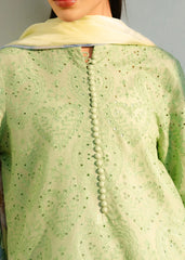 SUMMER- 3PC LAWN EMBROIDERED SHIRT WITH MONARK PRINTED DUPATTA AND TROUSER-3753