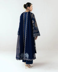 WINTER-3PC DHANAK EMBROIDERED SHIRT WITH DHANAK EMBROIDERED DUPATTA AND TROUSER-5245