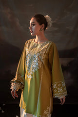 SUMMER-2PC SEQUIN LAWN EMBROIDERED SHIRT WITH SEQUIN LAWN EMBROIDERED TROUSER-3481