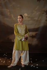 SUMMER-2PC SEQUIN LAWN EMBROIDERED SHIRT WITH SEQUIN LAWN EMBROIDERED TROUSER-3481