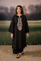 WINTER-3PC DHANAK EMBROIDERED SHIRT WITH COUTRAI PRINTED SHAWL & DHANAK EMB TOUSER-4154