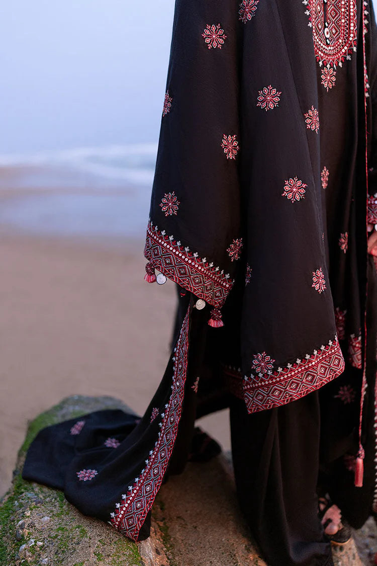 WINTER-3PC DHANAK EMBROIDERED SHIRT WITH DHANAK EMBROIDERED SHAWL AND TROUSER-4336