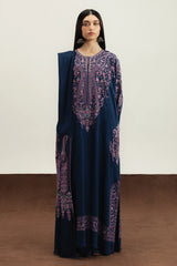 SUMMER-3PC LAWN EMBROIDERED SHIRT WITH KHADDI NET EMBROIDERED DUPATTA AND TROUSER-4676