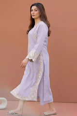 SUMMER-2PC LAWN EMBROIDERED SHIRT WITH LAWN TROUSER-286