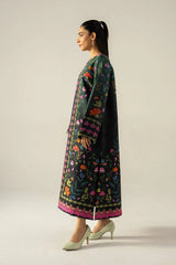 WINTER-2PC SHAMOZE SILK PRINTED SHIRT WITH SHAMOZE SILK PRINTED TROUSER-