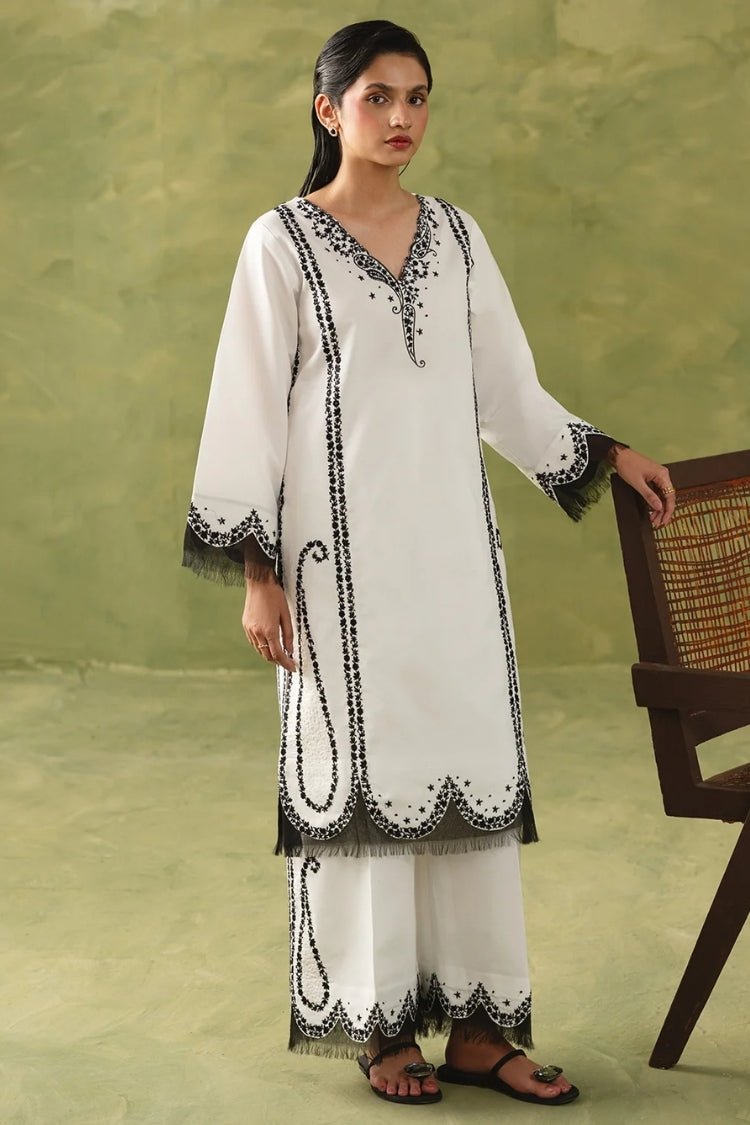 WINTER-2PIECE DHANAK EMBROIDERED SHIRT WITH DHANAK EMB TROUSER-15119
