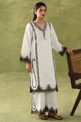 WINTER-2PIECE DHANAK EMBROIDERED SHIRT WITH DHANAK EMB TROUSER-15119