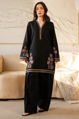 WINTER-2PIECE DHANAK EMBROIDERED SHIRT WITH DHANAK TROUSER-15084