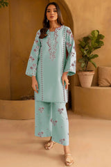 WINTER-2PIECE DHANAK EMBROIDERED SHIRT WITH DHANAK EMB TROUSER-15095