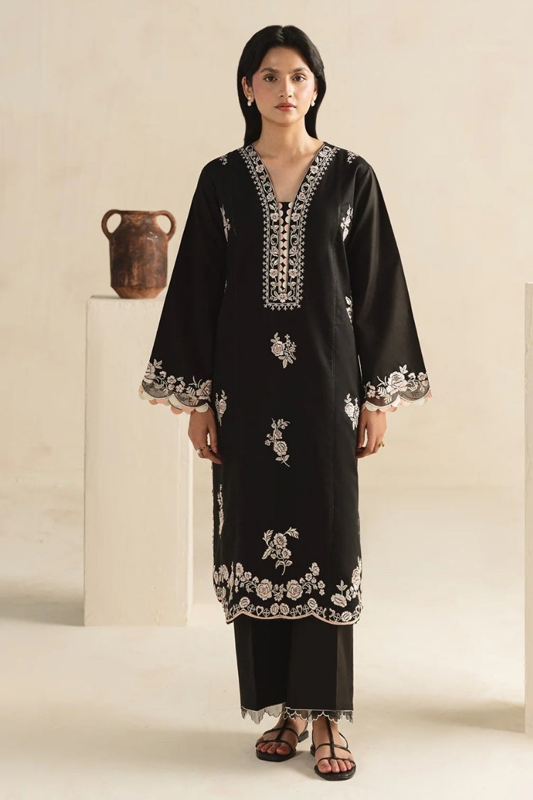 WINTER-2PIECE DHANAK EMBROIDERED SHIRT WITH DHANAK EMB TROUSER-15136