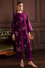 WINTER-2PIECE DHANAK EMBROIDERED SHIRT WITH DHANAK EMB TROUSER-15088