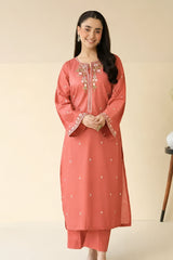 WINTER-2PIECE DHANAK EMBROIDERED SHIRT WITH DHANAK EMB TROUSER-15114