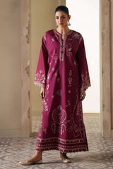 WINTER-2PIECE DHANAK EMBROIDERED SHIRT WITH DHANAK EMB TROUSER-15108