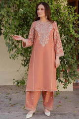 WINTER-2PIECE DHANAK EMBROIDERED SHIRT WITH DHANAK EMB TROUSER-15035