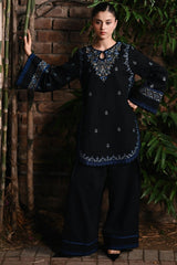 WINTER-2PIECE DHANAK EMBROIDERED SHIRT WITH DHANAK EMB TROUSER-15075