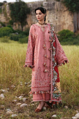 WINTER-3PC KARANDI EMBROIDERED SHIRT WITH WOOL PRINTED SHAWL AND KARANDI TROUSER-5160