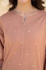 WINTER-2PC DHANAK EMBROIDERED SHIRT WITH DHANAK EMBROIDRED TROUSER-117