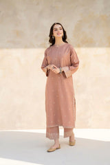 WINTER-2PC DHANAK EMBROIDERED SHIRT WITH DHANAK EMBROIDRED TROUSER-117