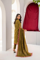 SUMMER-3PC LAWN EMBROIDERED SHIRT WITH LAWN EMBROIDERED READY TO WEAR DUPATTA-G01