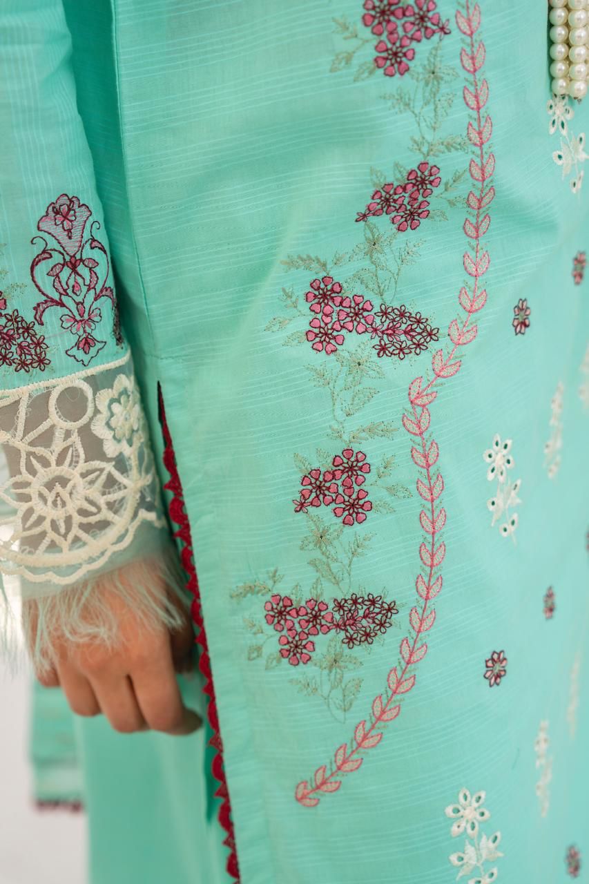 SUMMER-3PC LAWN EMBROIDERED SHIRT WITH LAWN EMBROIDERED READY TO WEAR DUPATTA-02