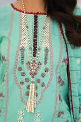 SUMMER-3PC LAWN EMBROIDERED SHIRT WITH LAWN EMBROIDERED READY TO WEAR DUPATTA-02