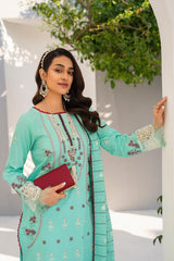 SUMMER-3PC LAWN EMBROIDERED SHIRT WITH LAWN EMBROIDERED READY TO WEAR DUPATTA-02