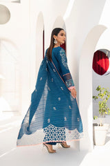 SUMMER-3PC LAWN EMBROIDERED SHIRT WITH LAWN EMBROIDERED READY TO WEAR DUPATTA-04