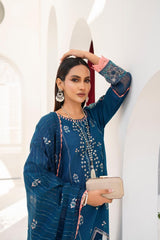 SUMMER-3PC LAWN EMBROIDERED SHIRT WITH LAWN EMBROIDERED READY TO WEAR DUPATTA-04
