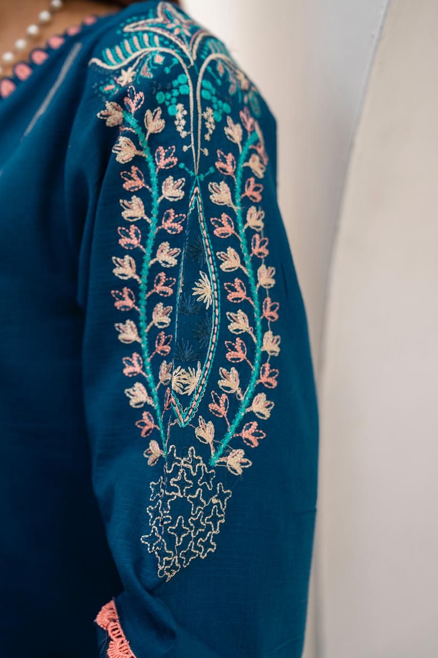 SUMMER-3PC LAWN EMBROIDERED SHIRT WITH LAWN EMBROIDERED READY TO WEAR DUPATTA-04