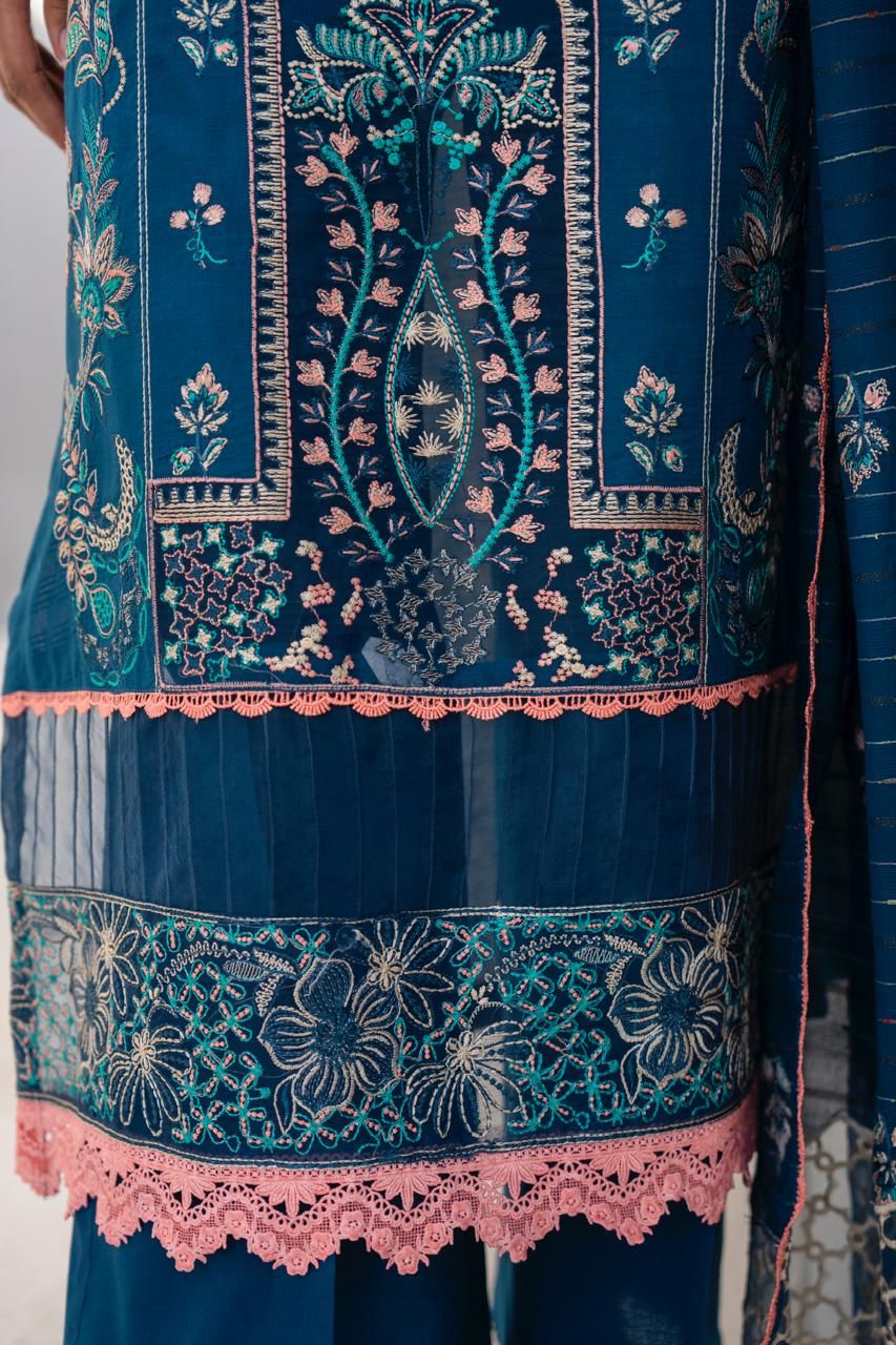 SUMMER-3PC LAWN EMBROIDERED SHIRT WITH LAWN EMBROIDERED READY TO WEAR DUPATTA-04
