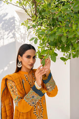 SUMMER-3PC LAWN EMBROIDERED SHIRT WITH LAWN EMBROIDERED READY TO WEAR DUPATTA-05