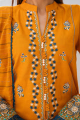 SUMMER-3PC LAWN EMBROIDERED SHIRT WITH LAWN EMBROIDERED READY TO WEAR DUPATTA-05